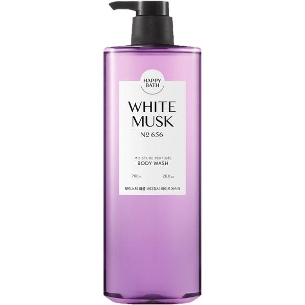 

Happy Bath Moisture Perfume Body Wash White Musk, 760 мл, 1 корейская косметика