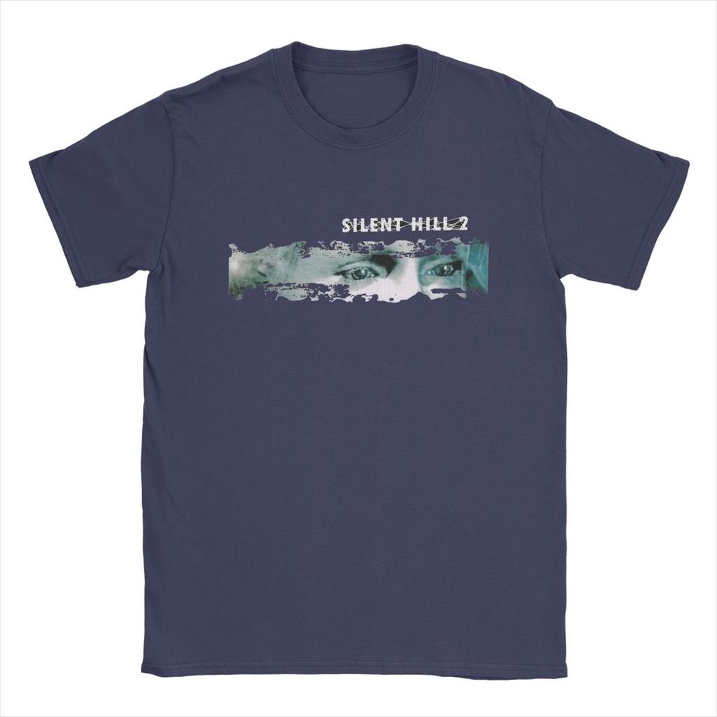 Funny Silent Hill 2 TShirt for Unisex Round Collar Cotton T Shirt Short Sleeve Tee Shirt Original Tops