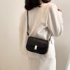 Korean Style PU Leather Shoulder Bag Square Women Underarm Bag Simple Crossbody Bag  Outdoor