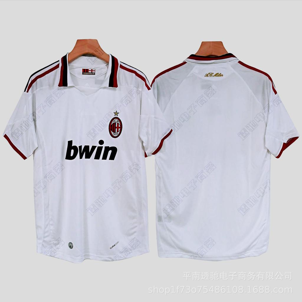 0607AC Milan retro jersey Cacanesta Maldini Inzaghi Pirlo long short-sleeved football jersey
