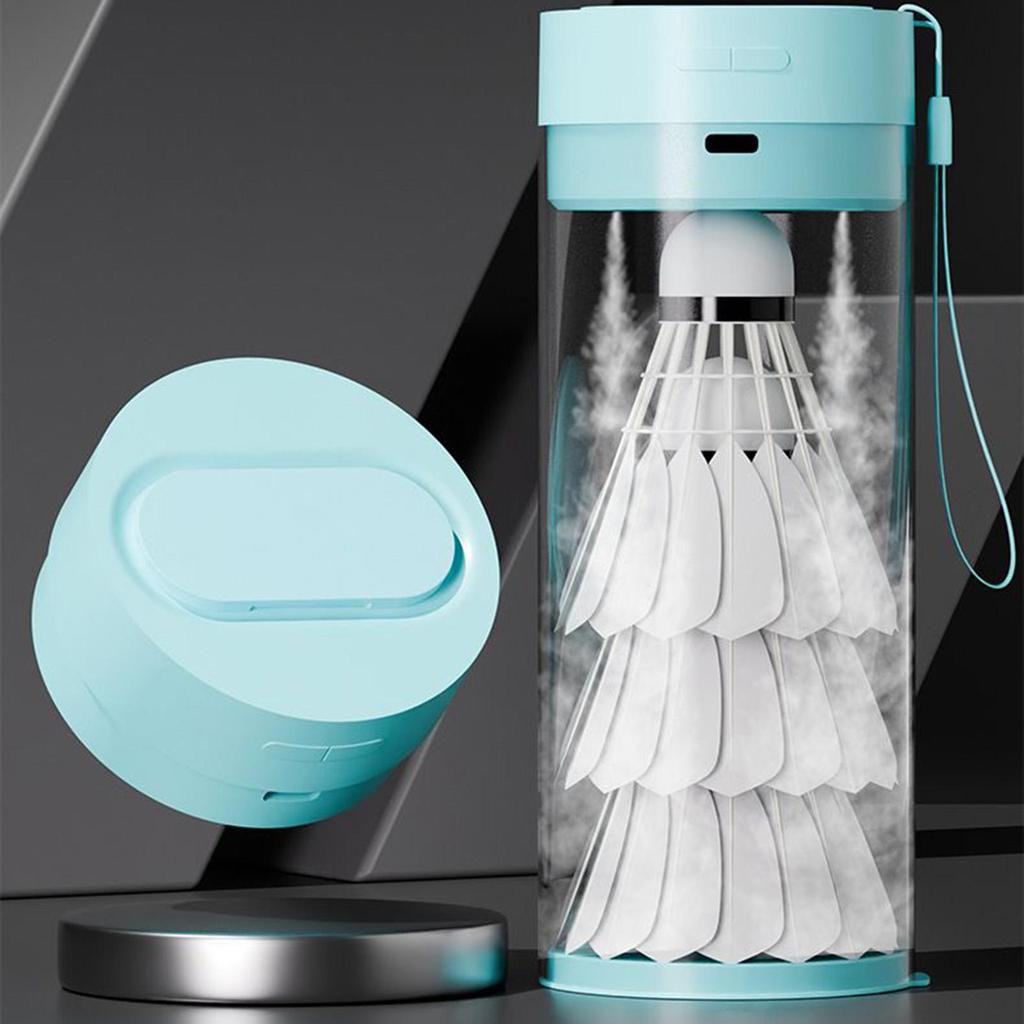 Badminton tillbehör Bollvärmare Bärbar luftfuktare med batteri Lättvikt för träning Sportpresent för pojkar flickor