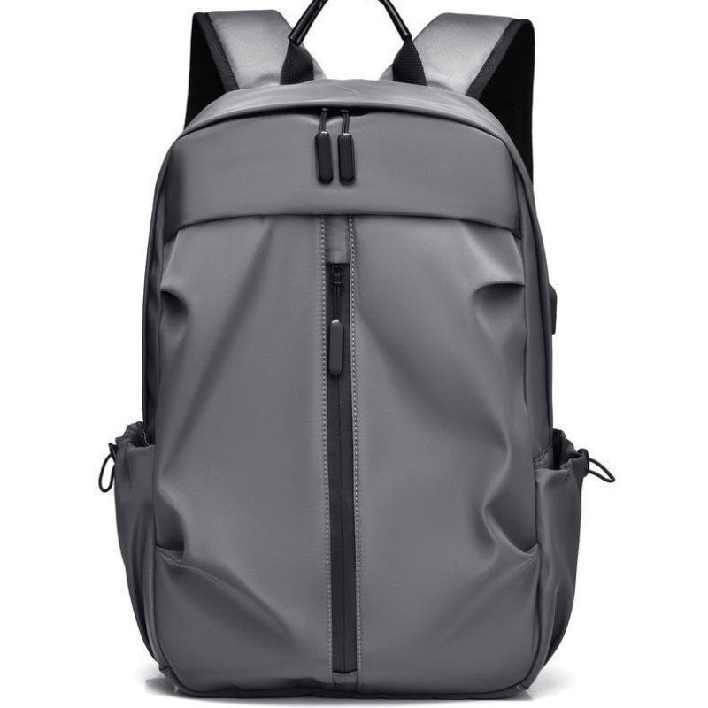 

Large Capacity Shoulders Backpack Sports Simple Men Women Universal Business and Leisure Computer Travel Backpack Student Bag сірий колір