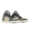 Womens Air Jordan 1 Mid 'Iron Grey Onyx' (women's Sizes) Iron Grey / White Onyx Vintage Basketball Shoes BQ6472 020