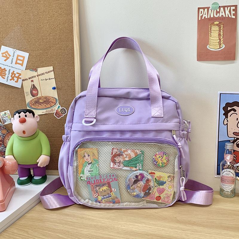 Versatile Large Capacity Pain Bag College Style Soft Girl School Bag Cute Casual Versatile Shoulder Backpack Women