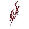 Artificial Red Berries Stems, Berry Picked Holly Berries For Christmas Tree Christmas Wreath Decoration Flower Arrangement, Halloween Festiva