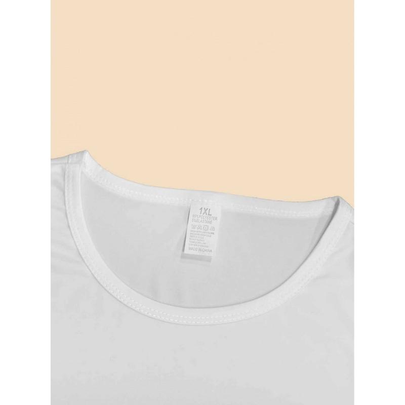 European Size Women's Plus Size White Leopard & Flower Print T-Shirt - Short Sleeve Round Neck Blouse-Compatible Suitable for Daily Wear