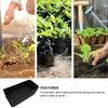 Nonwoven Felt Planting Bags Breathable Large Capacity Thickened Growing Pouch for Balcony Garden Farm 120x60x40cm Black