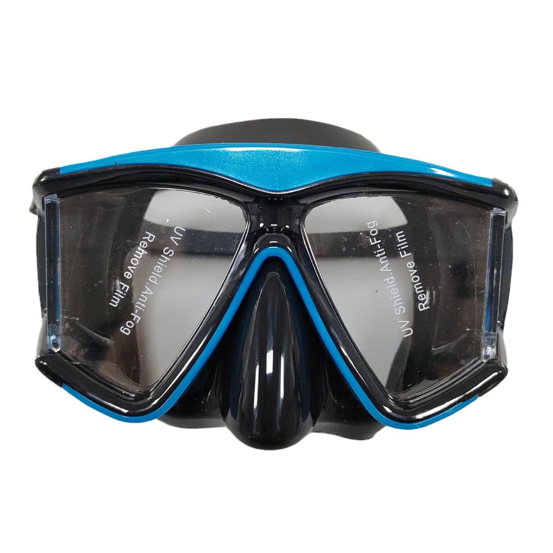 Adult mens and womens large frame diving goggles free diving mask Average size