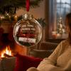 Xmas Tree Christmas Ball Clear Acrylic Fillable Ball, DIY Transparent Ornament for Shatterproof Hanging Tree, Holiday, Wedding, Party, Home Decoration