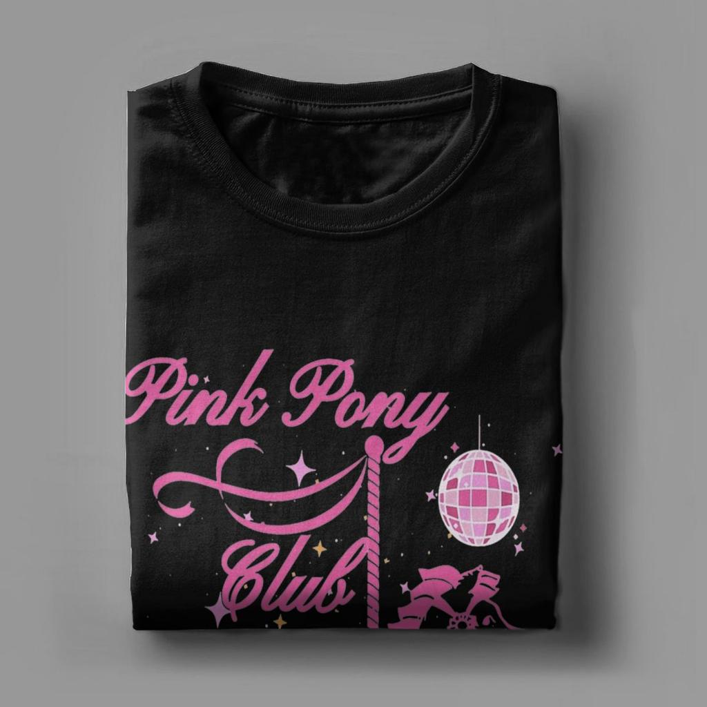 Novelty Chappell Roan Pink Ponys Club T-Shirts for Men Crewneck Cotton T Shirts Short Sleeve Tees Party Clothes