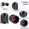 1000 Pack Valve Stem Caps Tire Valve Caps With O Rubber Ring Plastic Valve Tire Covers Black Dust Caps For Cars, SUVs, Bike, Bicycle, Trucks,
