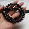 1String, Handmade Round Pearl, 9-10mm, Black Natural Freshwater Pearls Beads for Jewelry Making DIY Necklaces Bracelets Crafts Length 36cm