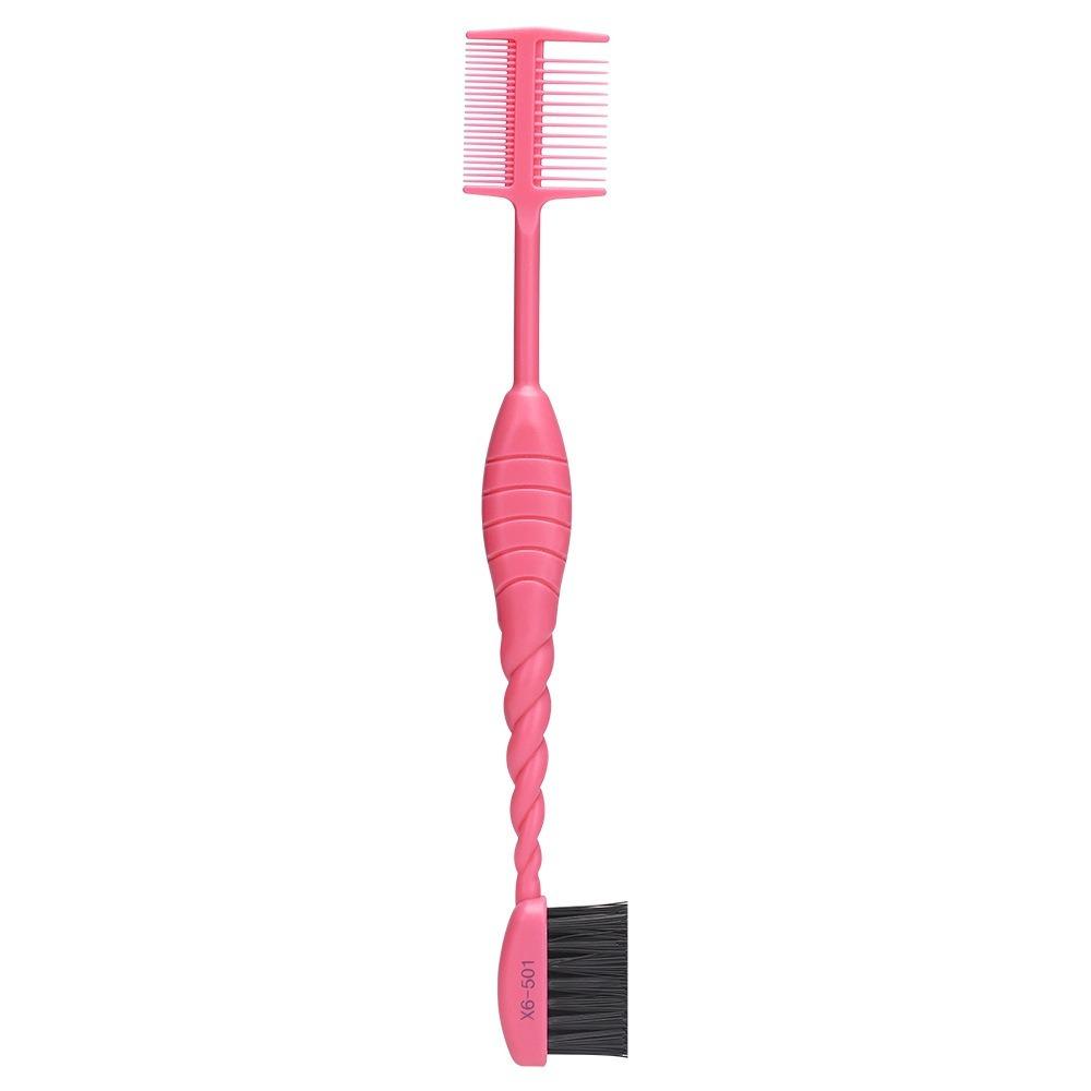 Non-Slip Color Eyebrow Brush Comb Double Headed Hair Dye Applicator Brush Dust Brush  Daily Beauty красный