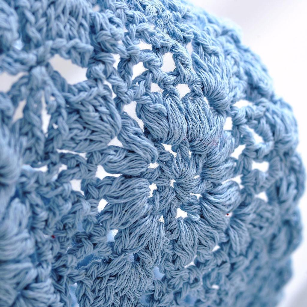 Japanese Handmade Crochet Turban Hat - Retro, Artistic, Versatile, Hollow Knit Design