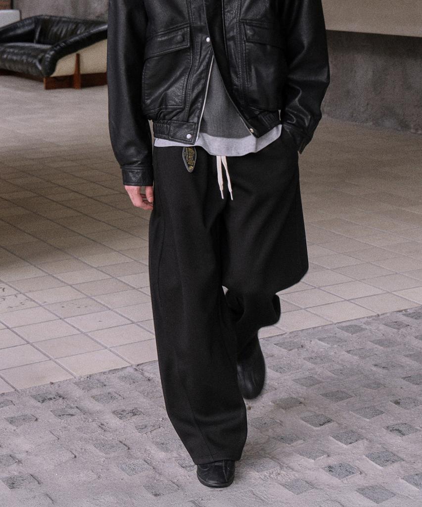 MOOD INSIDE Curved Sweat Wide Pants_3 Colors
