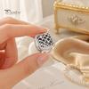 Scarf Ring Grid Square Ring, Rhinestone Silk Clip, Decorative Holder Slide Elegant Wrap for Women Neckerchiefs Shirts Shawls Buckle