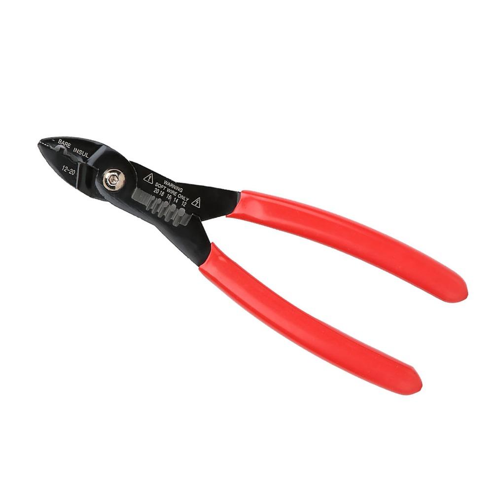 7 Inch Length 4 in 1 Wire Crimper Stripper 12-20 AWG Wire Chromium Vanadium Steel Cable Repair Tool Ergonomic Handle