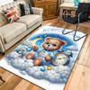 Sleeping Cartoon Bear Rug Floor Mat for Living Room or Bedroom Soft and Comfortable Carpet a Gift for Birthday and Holiday.ZFF0913252