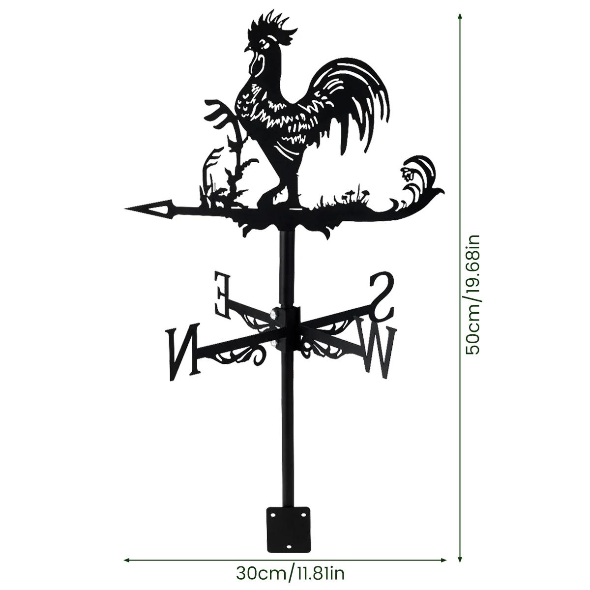 

Metal Weathervane Rustproof Yard Rooster Animals Sea Rover Wind Direction Indicator for Outdoor Patio Roof Gardens Decoration