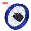 1.85-12 Front Or Rear Dirt Bike Wheel Rim 12inch Pit Bike Aluminum Alloy Circle With 12MM Or 15MM Wheel Axle Hole