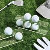 2Pcs Professional Golf Ball Organizer Acrylic Display Rack 8 Ball Storage Double Layer Golf Ball Display Stand Easy Use