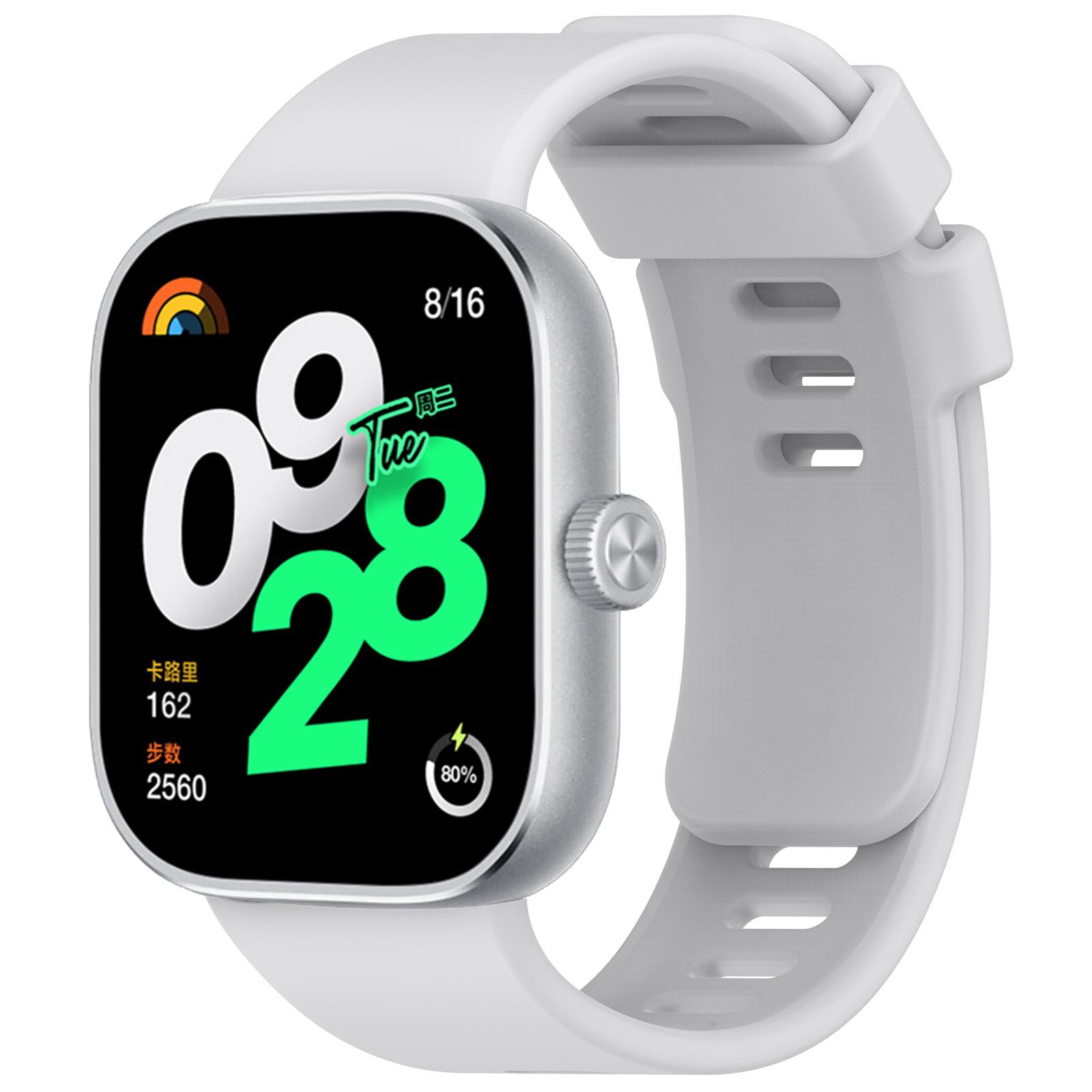 

Силиконовый ремешок для Redmi Watch 4, аксессуары для браслета, сменный ремешок для Xiaomi Mi Band 8 Pro (1шт полоса) for Redmi Watch 4 серый