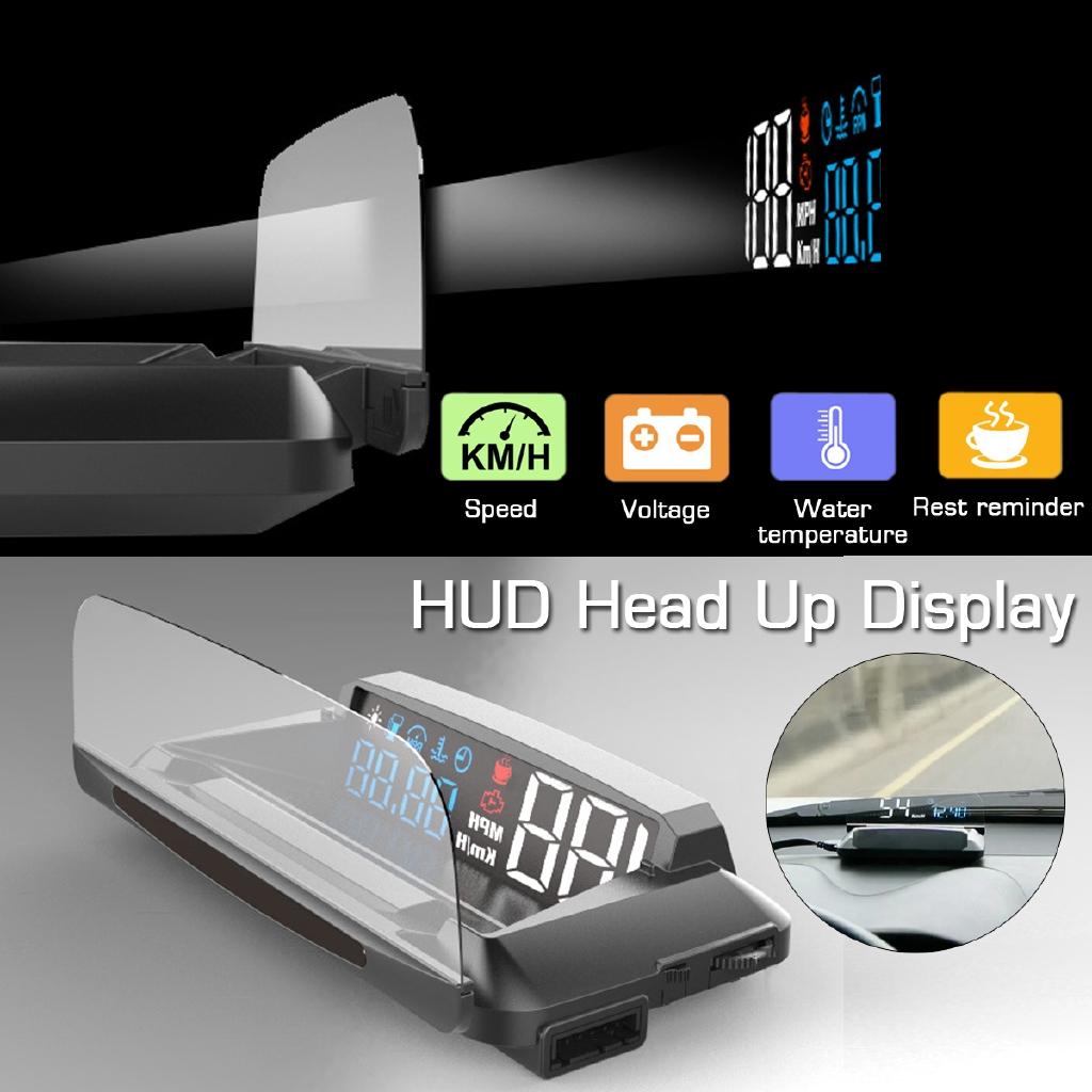 6 Modes Car-styling Hud Display Projector Automatically HUD Head-Up Display Overspeed Warning Alarm System