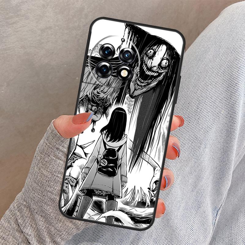 Horror Manga Style Cover For OnePlus 12 12R 13 13R 11 10 Pro 8T 10T OnePlus Nord 4 CE 3 2 Lite N30 N20 N10 Case