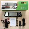 10 Inch Streaming Media Driving Recorder, Rearview Mirror, Three Lens WiFi High-definition with Reverse Rearview Touch Screen