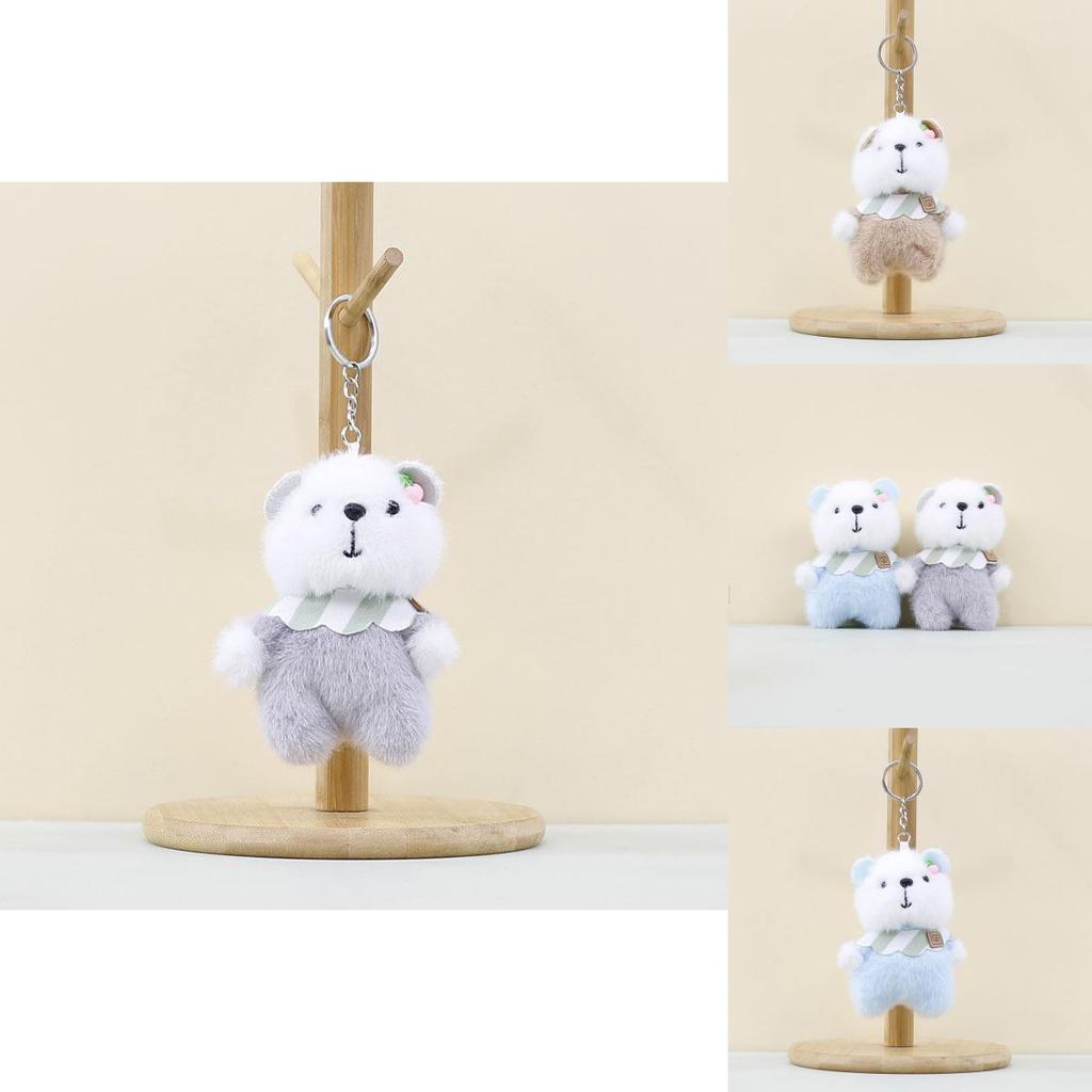 Cute Cartoon Plush Bear Keychain Charismatic Stuffed Animal For Bags And Keys