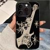 Koreanischer Trend Gitarre Weiche Handyhülle Für Samsung S25 S24 Ultra S23 Ultra S22 S21 S20 Plus Note 20 S24FE S23FE Stoßfeste Hülle
