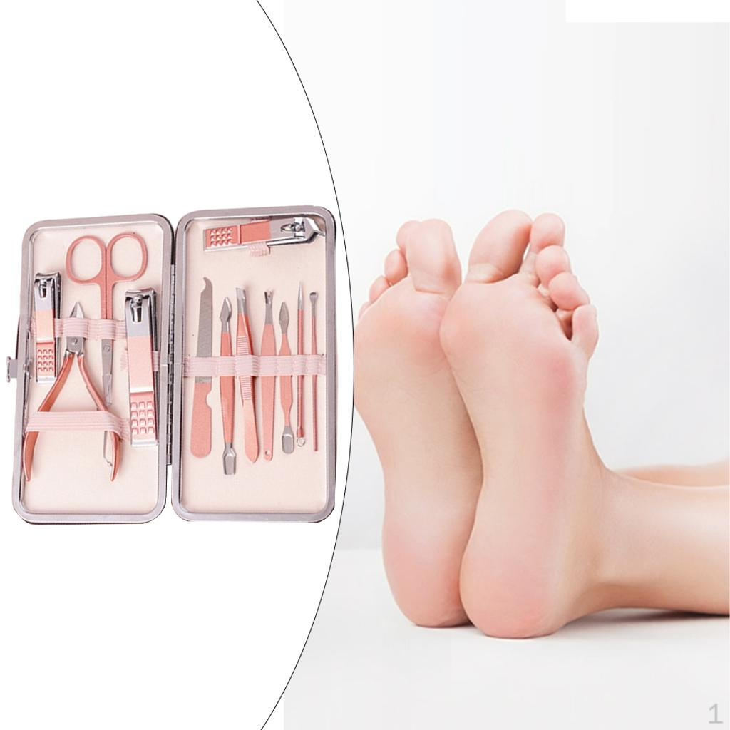 Nail Set of Stainless Steel Pedicure Cuticles for Women And Portable Men