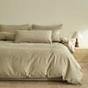 Elegant 3D Jacquard Cotton 4-Piece Bedding Set for Dorms
