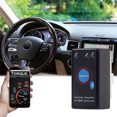 Adaptateur de diagnostic automobile ELM 327 V 1.5 OBD 2 ODB2 / iOS ELM327 V1.5 OBD2 Bluetooth 5.0 Scanner Outil automatique