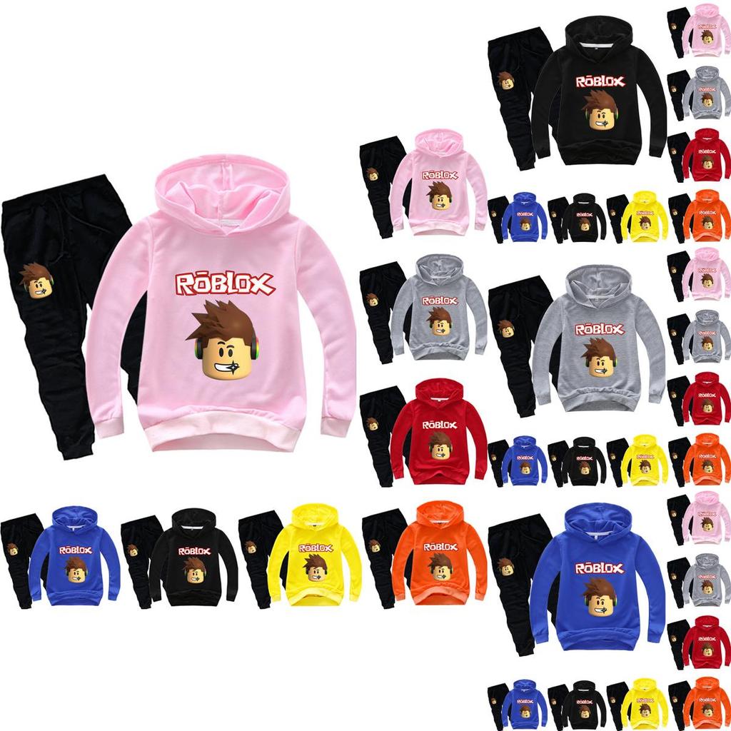 Roblox Children Hoodie Set With Printed Long Sleeve Hoodie And Comfortable Pants