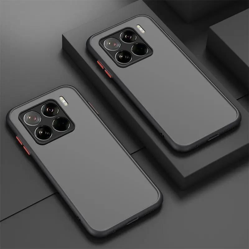 Xiaomi Mi 15Pro New Mobile Phone Case Redmi K70 Matte Contrasting Color Skin Feeling NOTE14 All-inclusive Anti-drop Case