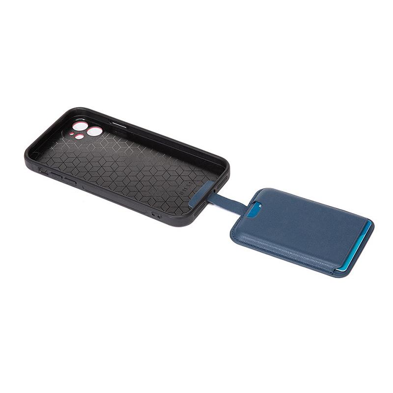 Magnetic For Leather Wallet Card Holder For Iphone 16 15 Pro Max With Anti-Lost Lanyard Wallet Case Bank Id Card Holder