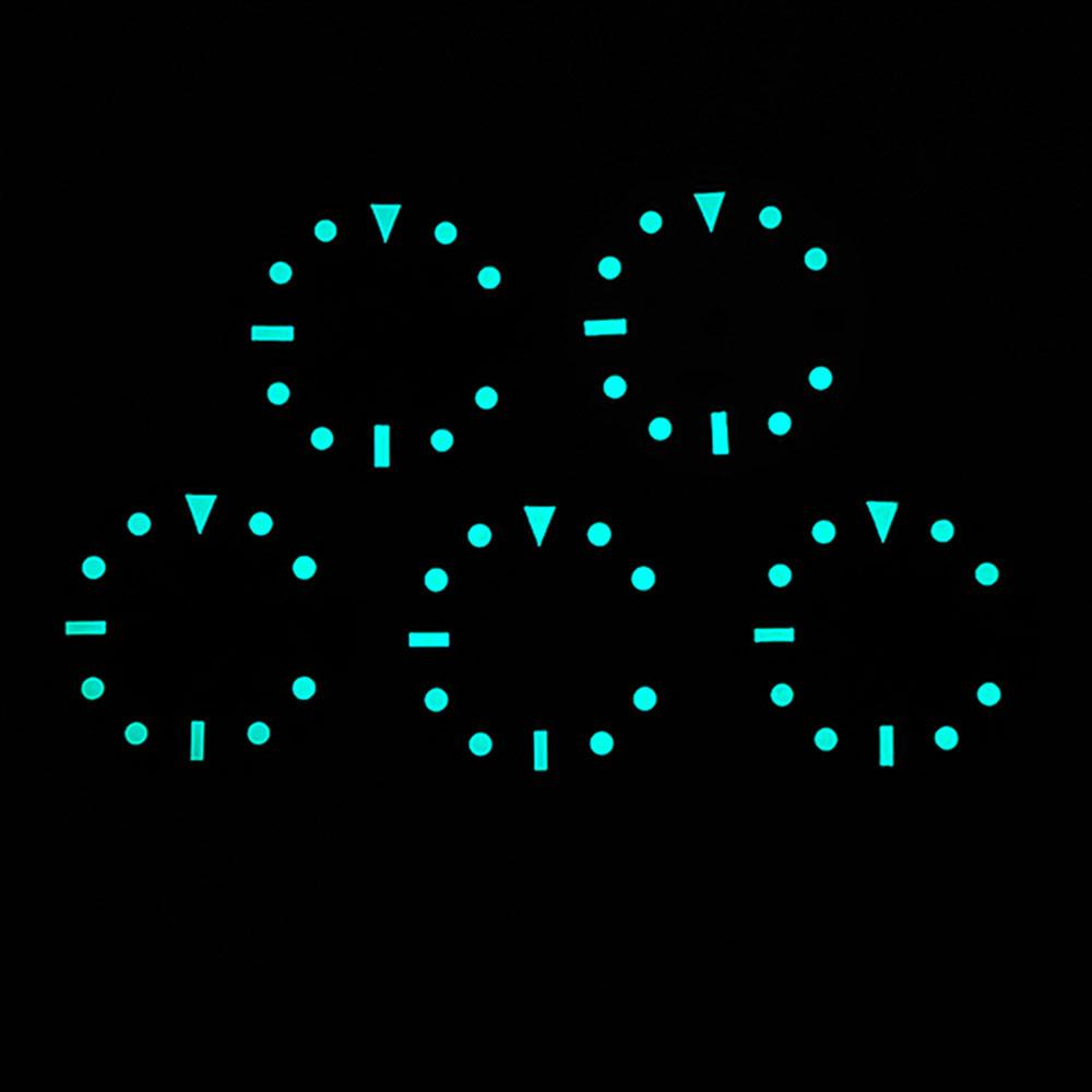 NH35 28.5mm No Logo Watch Dial Sterile Luminous White Black Blue Green For NH35A NH36 High Quality Silver Nail dial Parts