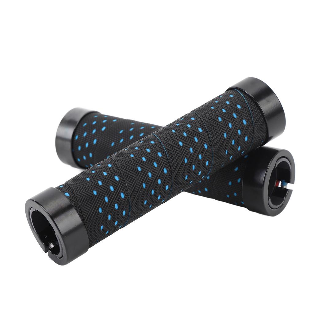 2 Satz Fahrradlenkergriff-Set Rutschfest Doppelte Klemmung PU Bequemes Fahrradlenkergriff-Set 22,2 mm