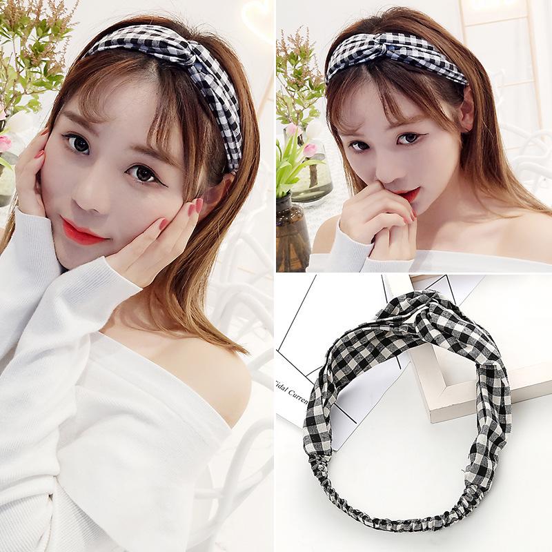Korean Spring-Summer Elastic Chiffon Silk Headband for Women – Hair Accessories, Sports & Face Washing
