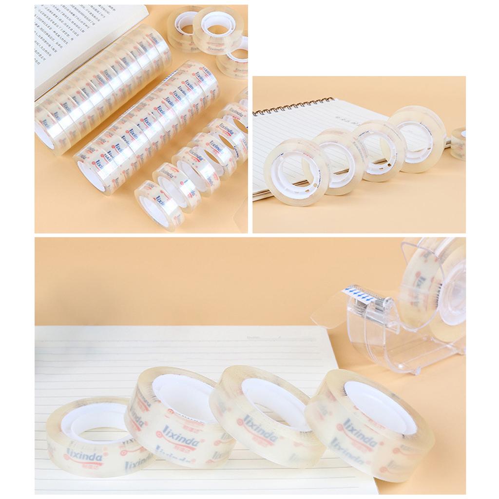 Transparent Adhesive Tape Stationery Clear Hand-teared Tape Single-sided Strong Sticky Typo for