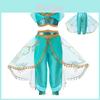 Adorável Fantasia de Aladim Infantil Para Meninas Halloween Fantasia