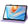 For itel VistaTab 30 Case Lily Flower Imprint Card Slots Leather Tablet Cover