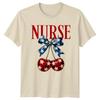 Nurse Cherries Patriotic Nursing Profession Unisexs Unisexs Graphic Tee