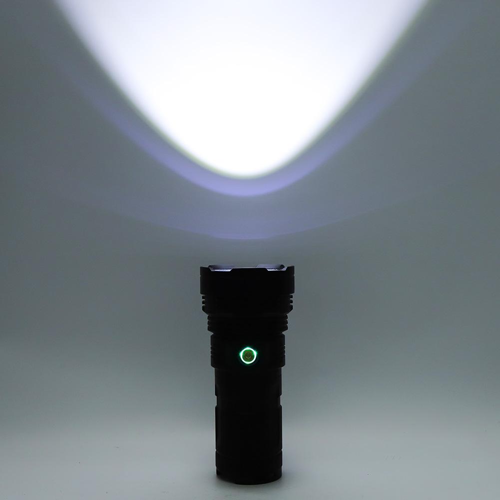 Lanternă LED multifuncțională P90 pentru exterior, impermeabilă, reîncărcabilă, 4800lm, Searchlighting, neagră