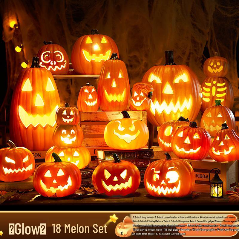 Large Luminous Pumpkin Lantern for Halloween Outdoor Theme Decorations