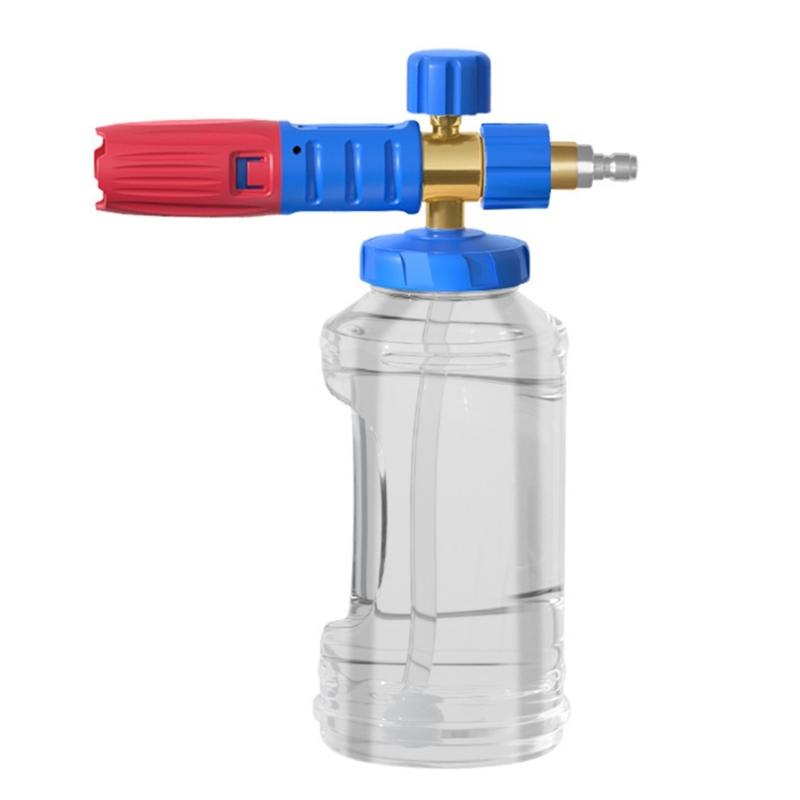 Soap Dispenser Wide Mouth Foam Cannons for Pressure Washer Thick Snow Foam Lances for Car Washing 1/4In Quick Connector