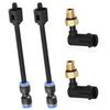 4x Suspension Elbow Air Strut Repair Kits w/Hoses for 11-20 Jeep Grand Cherokee