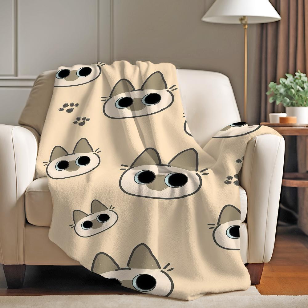 Cartoon cute Azuki Blanket For Sofa Office Bed Plane Travel Sleep Read Relax Camping Soft And Warm
