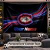 Wall Hanging Tapestry Custom NameMontreal Canadiens Pattern Personalized Printed Fabric Wall Decor